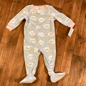 Carter’s fleece sleeper , 18 months, new with tags